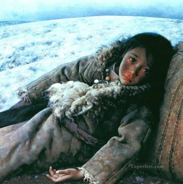 Chino Painting - Tundra tranquila AX Tíbet